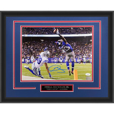 Odell Beckham Jr. Autographed New York Giants (The Catch) Deluxe Framed 11x14 Ph picture