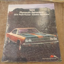 1969 Plymouth Belvedere GTX Road Runner Satellite Dealer Brochure catalog Mopar picture
