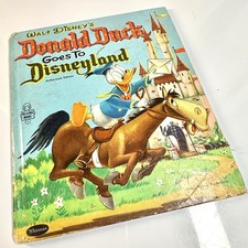 Donald Duck goes to Disneyland 1955 Vintage Children’s Book Whitman Tell-a-tale picture