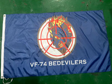 USN VF-74 Be-Devilers 3x5 ft Single-Sided Flag Banner picture