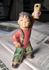 Chinese Cultural Revolution Ceramic Figure Li Tiemei Legend of Red Lantern picture