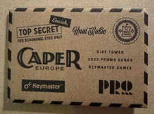 Caper Europe Promo - TOP SECRET SET - Dice Tower Kickstarter 2023 KS picture