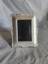 Vintage Connoisseur Silver Metal Picture Frame Ornate Beaded Edge Photo Frame  picture