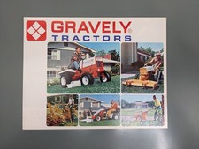 Vintage 1967 Gravely Tractors Sales Brochure Model 424 Convertibles Mini Backhoe picture