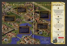 Caesar III 1990s Magazine Video Game Print Ad (2 pages) 1999 picture