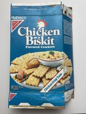 VINTAGE 1985 Nabisco Chicken In A Brisket Snack Food Cracker Box picture