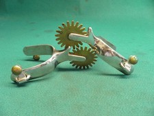 NICE USED PAIR OF WESTERN COWBOY SPURS picture
