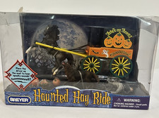 Breyer 2005 Haunted Hay Ride Halloween Series #5916 Rearing Arabian + Wolf NEW picture