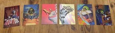 R.L. STINE GOOSEBUMPS Topps 1996 Complete EMBOSSED FOIL Chase Card Set (6) picture