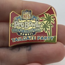2003 NFL Football Pro Bowl Hawaii All-Star Game Tailgate Party Lapel Hat Pin picture