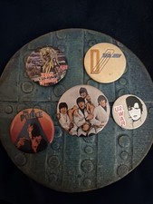 Authentic Rock Pin Lot - The Beatles Butcher, Iron Maiden, U2, The Police picture