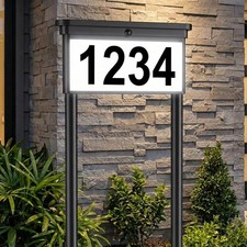 Solar Address Sign for Yard: 29