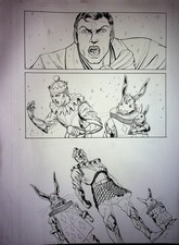Kewber Baal Mis-Adventures of Adam West Hand Inked Original Comic Interior Page picture