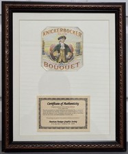 Vintage Knickerbocker Beer Advertisement Jack Ruppert Factory Framed with COA picture