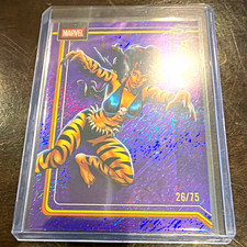 Topps Chrome Marvel Tigra #179 Serial Numbered 26/75 Non-Sport Trading Card picture