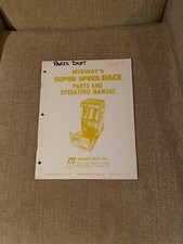Midway’s Super Speed Race Video Arcade Game Parts And Operating Manual, 1979 picture