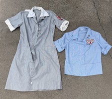 Lot WWII Red Cross Volunteer Nurse Uniform Dress Dilly Hoover Tag Vintage WW2 picture