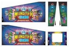 Monster Bash  Pinball Machine CABINET Decal Set picture