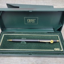 Cross Century Matte Black Gold Pencil Vintage DCAA Defense Contract Audit Agency picture