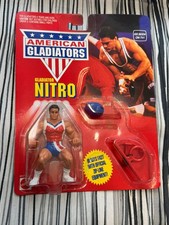 Vintage 1991 Mattel American Gladiators Nitro Action Figure - New/Sealed picture