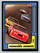 NASCAR Derrike Cope Michael Waltrip 1991 Maxx Memorable Moments #127 picture