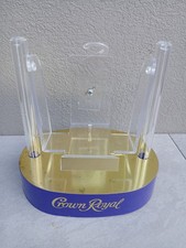 Vintage Crown Royal Store Bottle Display Swing Acrylic  Bar Decor 1.75 L  picture