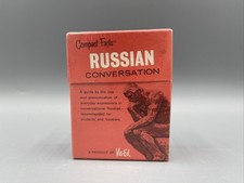 Vintage Vis-Ed Compact Facts Russian Conversation Flashcards NOS, Sealed picture