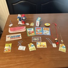 SEPP The Smurfs 1982 Ceramic & Paper Merchandise Lot Hanna-Barbera picture