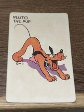 PLUTO THE PUP 1935 MICKEY MOUSE OLD MAID PLAYING CARD RARE EARLY DISNEY CARD picture