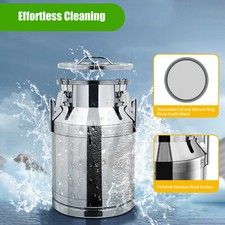 12L-60L Stainless Steel Milk Can Food Beverage Barrel Storage Bucket Container picture