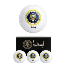 Presidential Seal Golf Balls (set of 3) with Box President Trump Signature picture