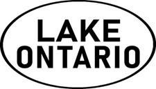 Lake Ontario Oval Sticker 4x7