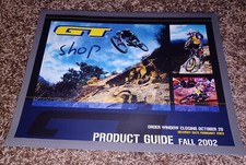 2002 GT Bikes Freestyle & BMX bicycle product catalog STORE ADVANCE ORDER BOOK picture