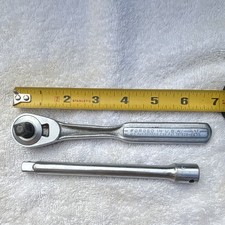 Vintage Craftsman -V- 3/8” Quick-Release Ratchet & Husky CB-21 Extension Set picture