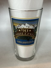 90 SHILLING ODELL BREWING CO Ft Collins Colorado Beer Pint Glass Mancave Bar picture