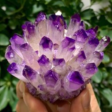 1.1lb Large Raw Purple Quartz Amethyst Cluster Crystal Geode Specimens Ornament picture