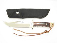 Vintage Rigid Bear Paw Tak Fukuta Seki Japan Wood Fixed Bowie Hunting Knife picture