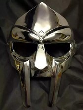 Halloween MF DOOM Mask Steel Face Armor Medieval Gladiator Hand-Forged Replica picture