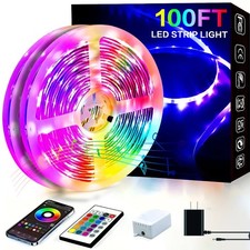 100Ft LED Strip Lights, Smart Light with App Remote Control, RGB LED Lights for picture
