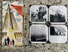 Lot Of 7 1955 Empire State Building Brochure 4 Photos 2 Observatory Tickets picture