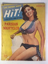 RARE 1952 HIT MAGAZINE BOUDOIR MODEL PIN UP 