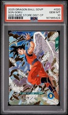 2025 Dragon Ball Super Divers Son Goku #020 God Rare CP Promo PSA 10 picture