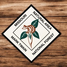 Missouri Natural Area Sign Mark Twain National Forest Park Outdoors Hike Trail picture