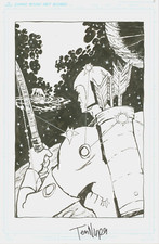 Earthworm Jim Creator Doug TenNapel SIGNED NNewts Original Comic Art Page SPLASH picture