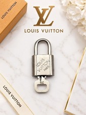 Authentic Louis Vuitton Silver Padlock & Key Set – Made in France #314 picture