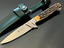 Widder Solingern Germany Rostfrei Stag Drop Point Hunter Knife Full Tang NEW picture