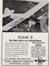 Three 1947 Funk Aircraft ads 8/14/2024h picture