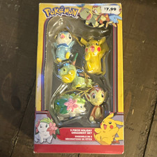 VTG 2009 Poke’mon 5 Piece Holiday Ornament Set~Kurt S. Adler~Kmart. picture