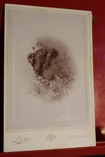 4x6 Cabinet Card Photo Side View of Woman 1800s  picture