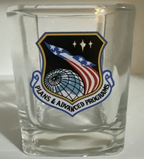 VTG 1989 USAF XR Industry Review Whiskey Glass WPAFB Air Force Plans Cold War picture